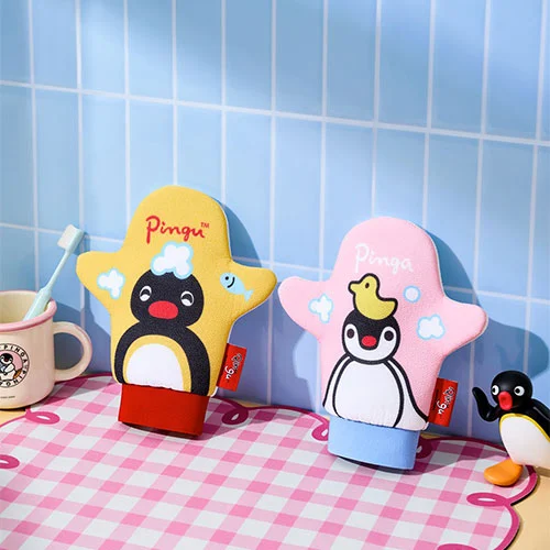 PINGU Exfoliating Washcloth, Bath Bomb