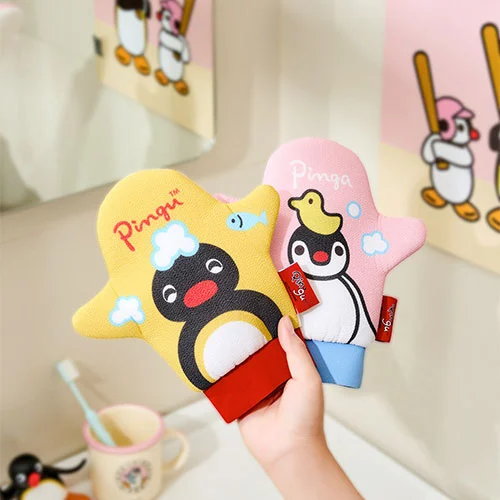 PINGU Exfoliating Washcloth, Bath Bomb