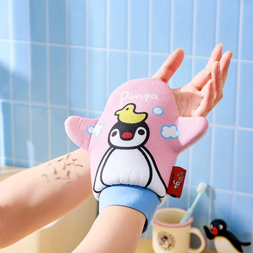 PINGU Exfoliating Washcloth, Bath Bomb