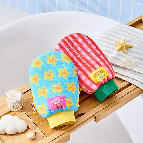 Summer Sea Breeze Scrubbing Towel, Back Strip