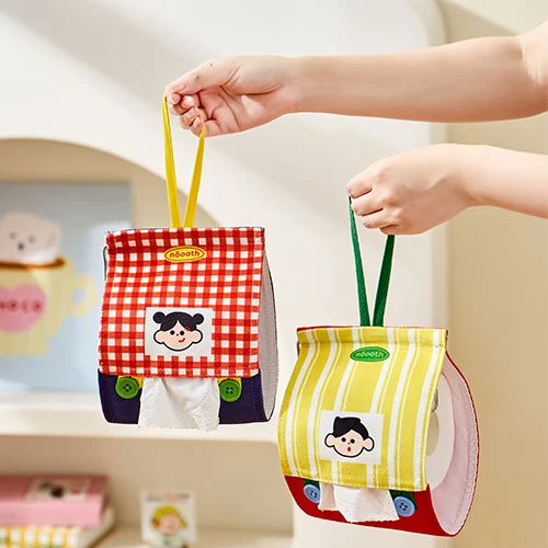 Fabric-covered Toilet Paper Holder
