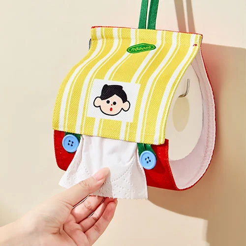 Fabric-covered Toilet Paper Holder