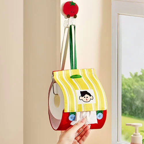 Fabric-covered Toilet Paper Holder