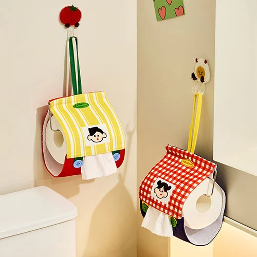 Fabric-covered Toilet Paper Holder