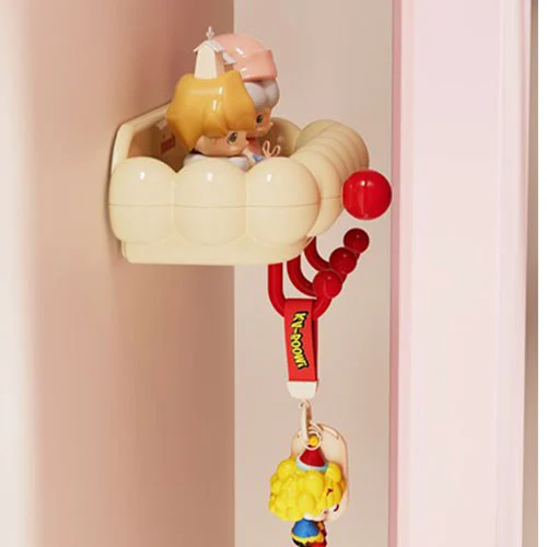 Round, Plump Door-mounted Storage Rack, Large Size with Hooks