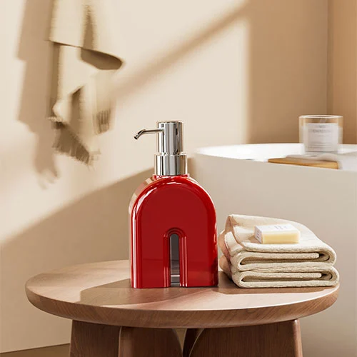 Travertine Liquid Pump Bottle Effervescent