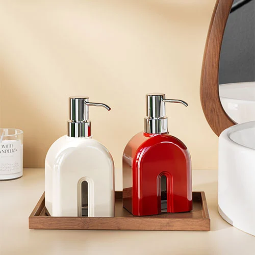 Travertine Liquid Pump Bottle Effervescent