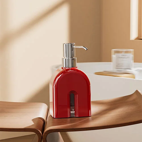 Travertine Liquid Pump Bottle Effervescent
