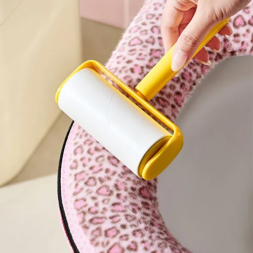 Leopard-Print Peachy-Peach Toilet Seat Cushion