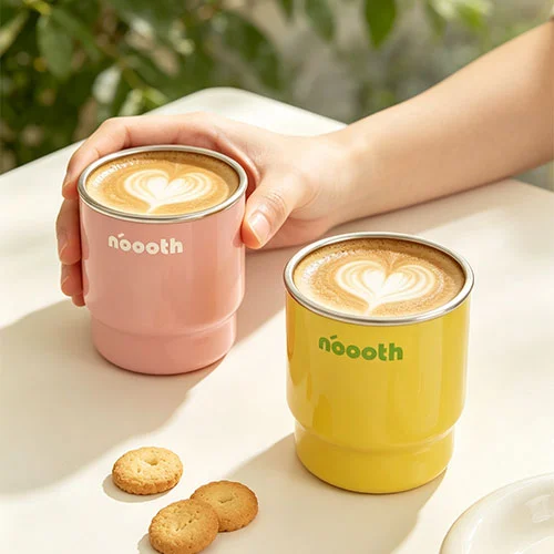 Bright-colored Stainless Steel Cup