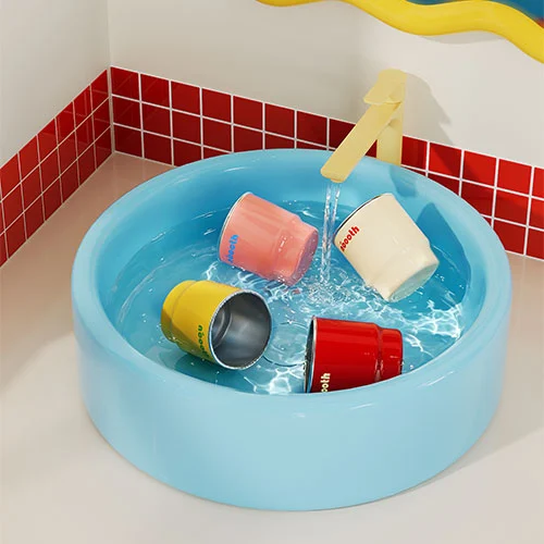Bright-colored Stainless Steel Cup