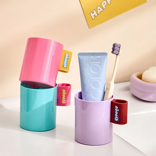 Label, Mouthwash Cup, Toothbrush Holder