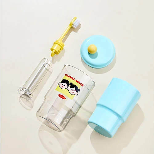 Portable Toothbrush and Mouthwash Cup Set