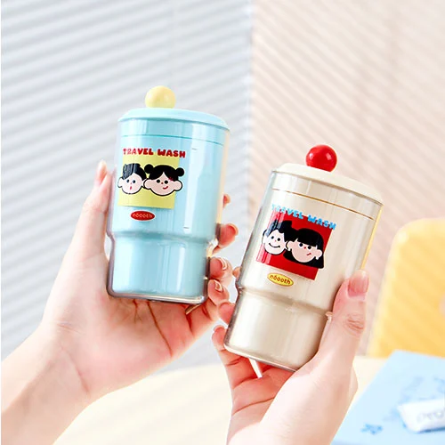 Portable Toothbrush and Mouthwash Cup Set
