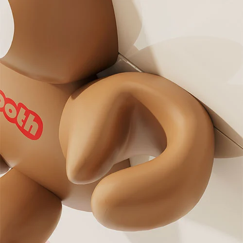 Silicone Double Toothbrush Holder Animal
