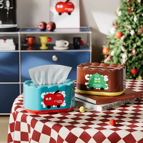 Cream Tissue Box