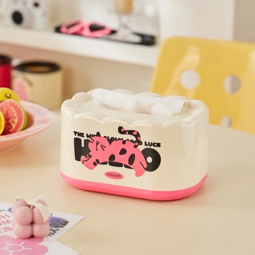 Cream Tissue Box
