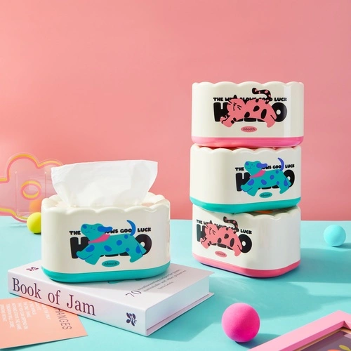Cream Tissue Box