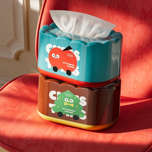 Cream Tissue Box