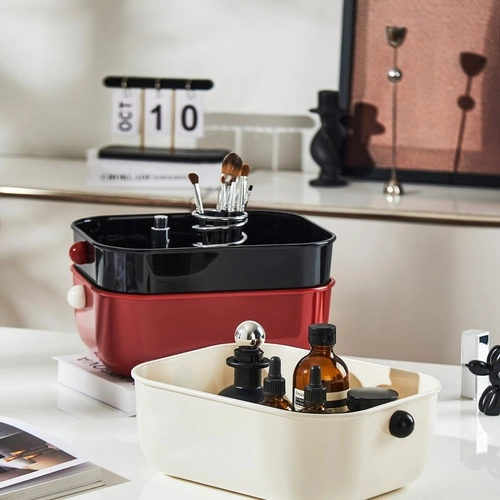 Retro Round Desktop Storage Basket