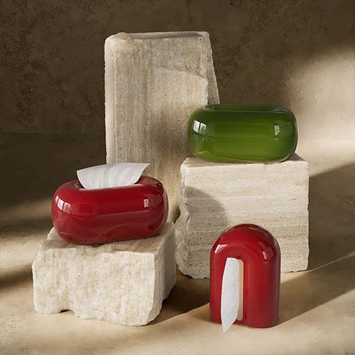 Travertine Tissue Box