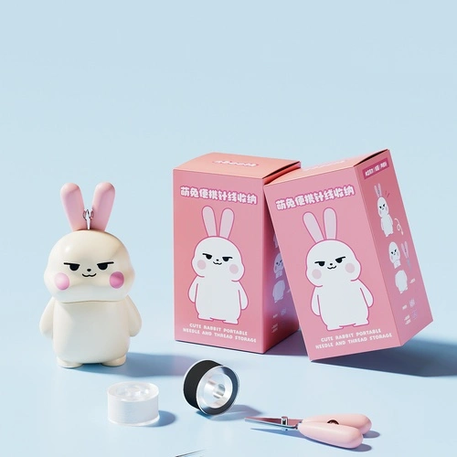Cute Rabbit Portable Sewing Kit Storage
