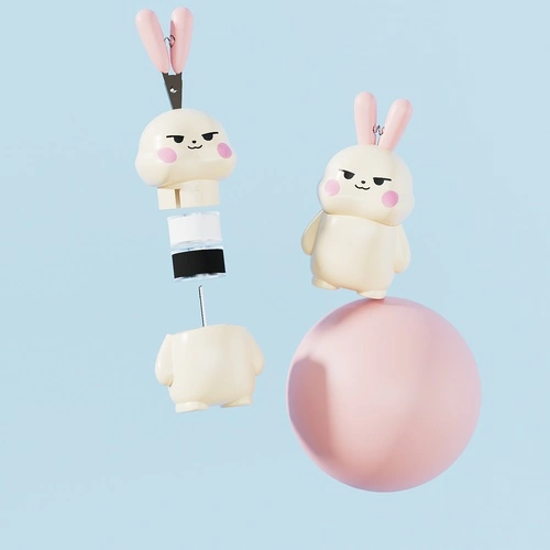 Cute Rabbit Portable Sewing Kit Storage