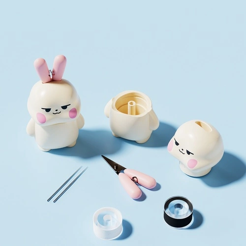 Cute Rabbit Portable Sewing Kit Storage
