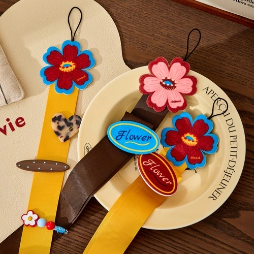 Retro Floral Hair Clip Storage Strap