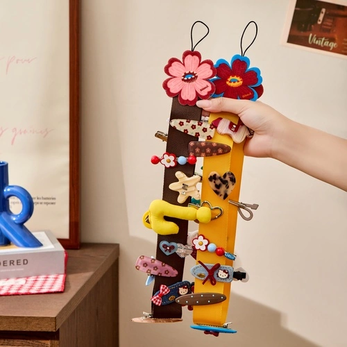 Retro Floral Hair Clip Storage Strap