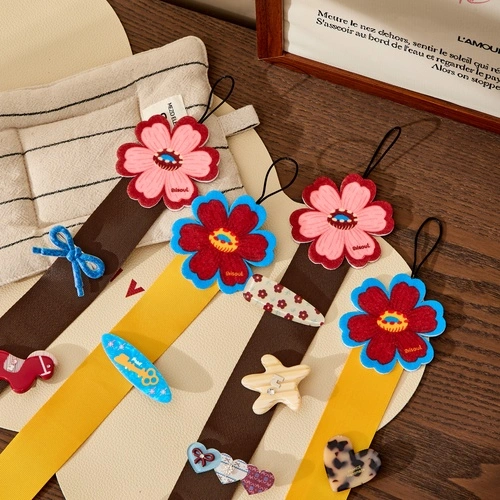 Retro Floral Hair Clip Storage Strap