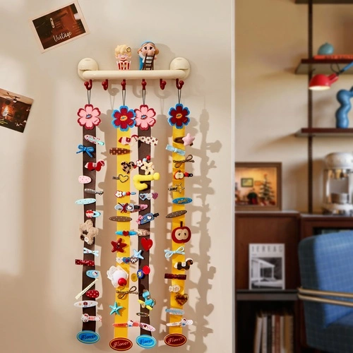 Retro Floral Hair Clip Storage Strap