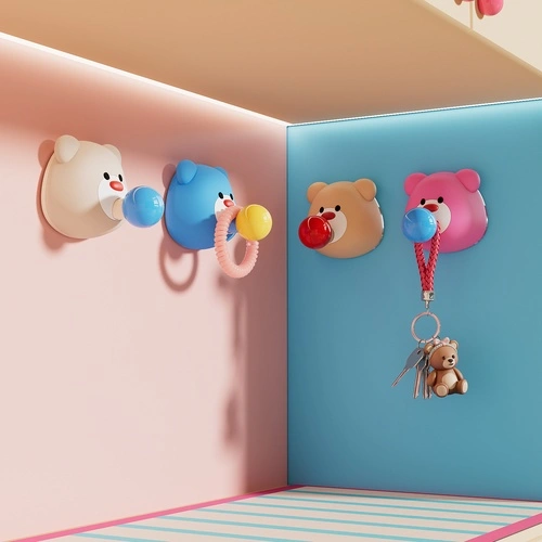 Multi-purpose Adhesive Hook with A Bear Design