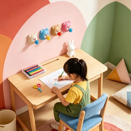 Multi-purpose Adhesive Hook with A Bear Design