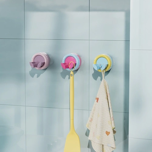 Rotating Wave Suction Cup Hook