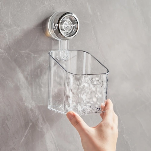 Light Luxury Textured Suction Cup Storage Rack