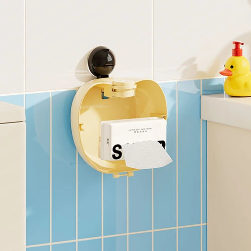 Round, Plump Suction-cup Tissue Box