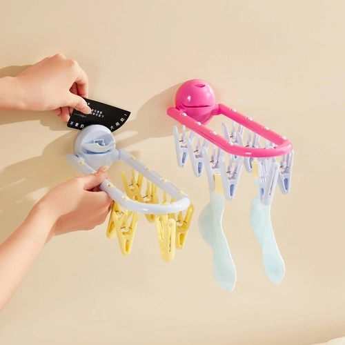 Spherical Suction Cup Folding Clothes Hanger