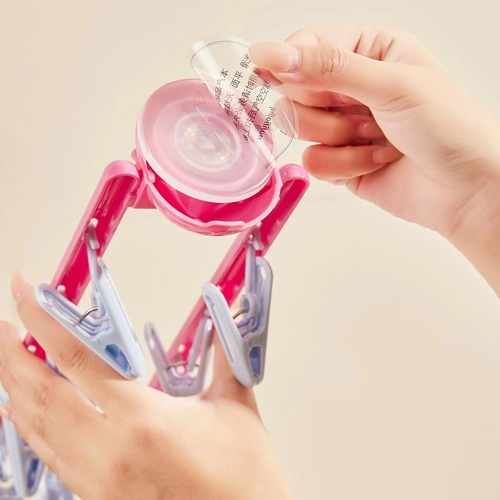 Spherical Suction Cup Folding Clothes Hanger