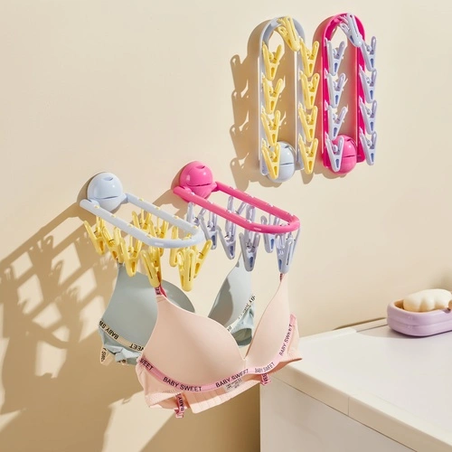 Spherical Suction Cup Folding Clothes Hanger