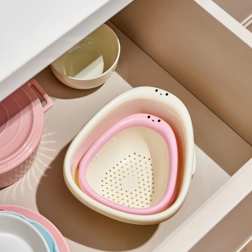 Cute Rabbit Foldable Drain Basket Large Size