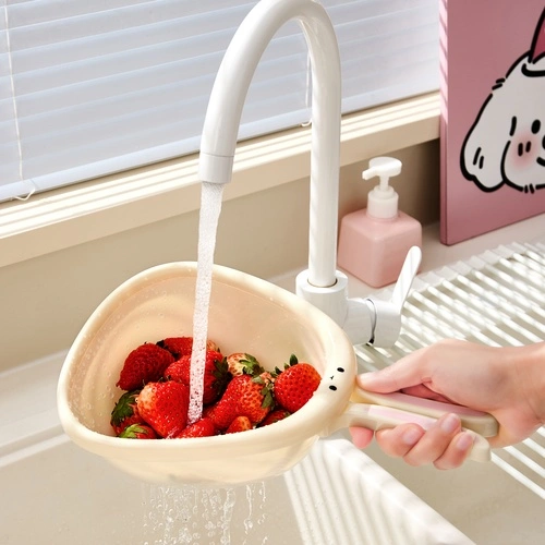 Cute Rabbit Foldable Drain Basket Large Size