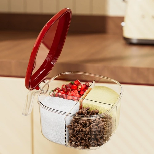 Round Multi-Compartment Seasoning Jar
