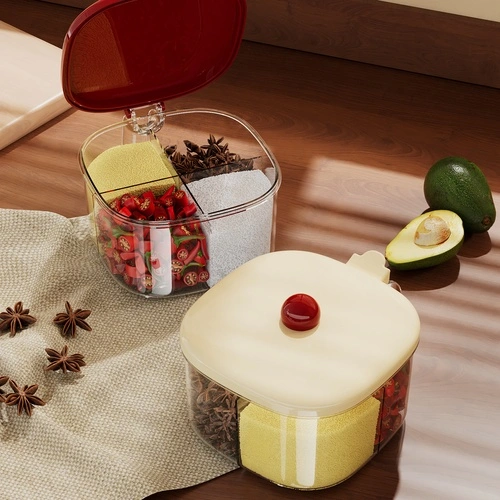 Round Multi-Compartment Seasoning Jar
