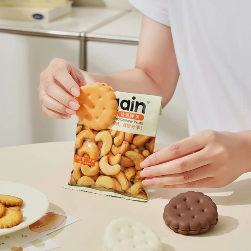 Cookie-Shaped Snack Clip 2-Pcs
