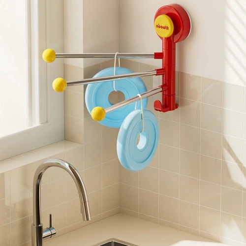 Polka-dot Rotating Mop Rack