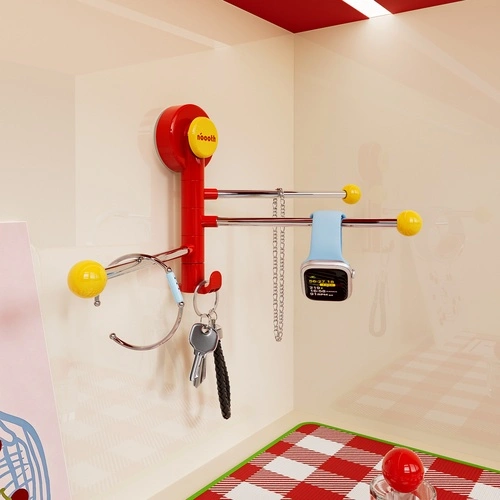 Polka-dot Rotating Mop Rack