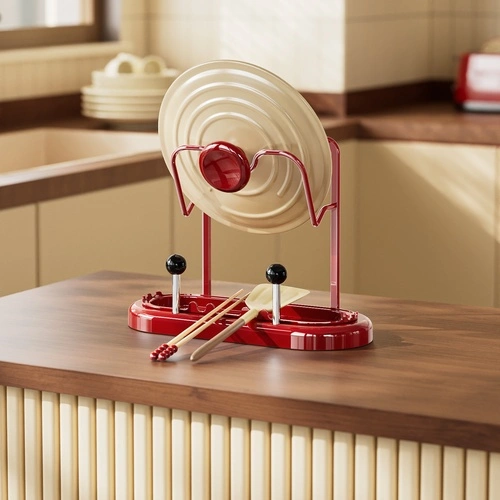 Round Tabletop Double-layer Pot Lid Rack