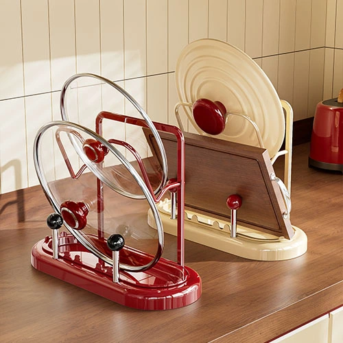 Round Tabletop Double-layer Pot Lid Rack