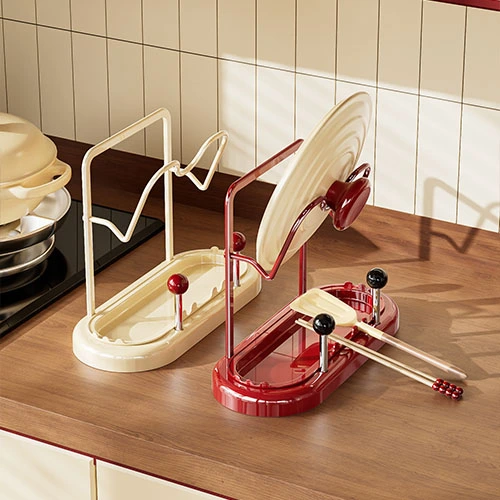 Round Tabletop Double-layer Pot Lid Rack